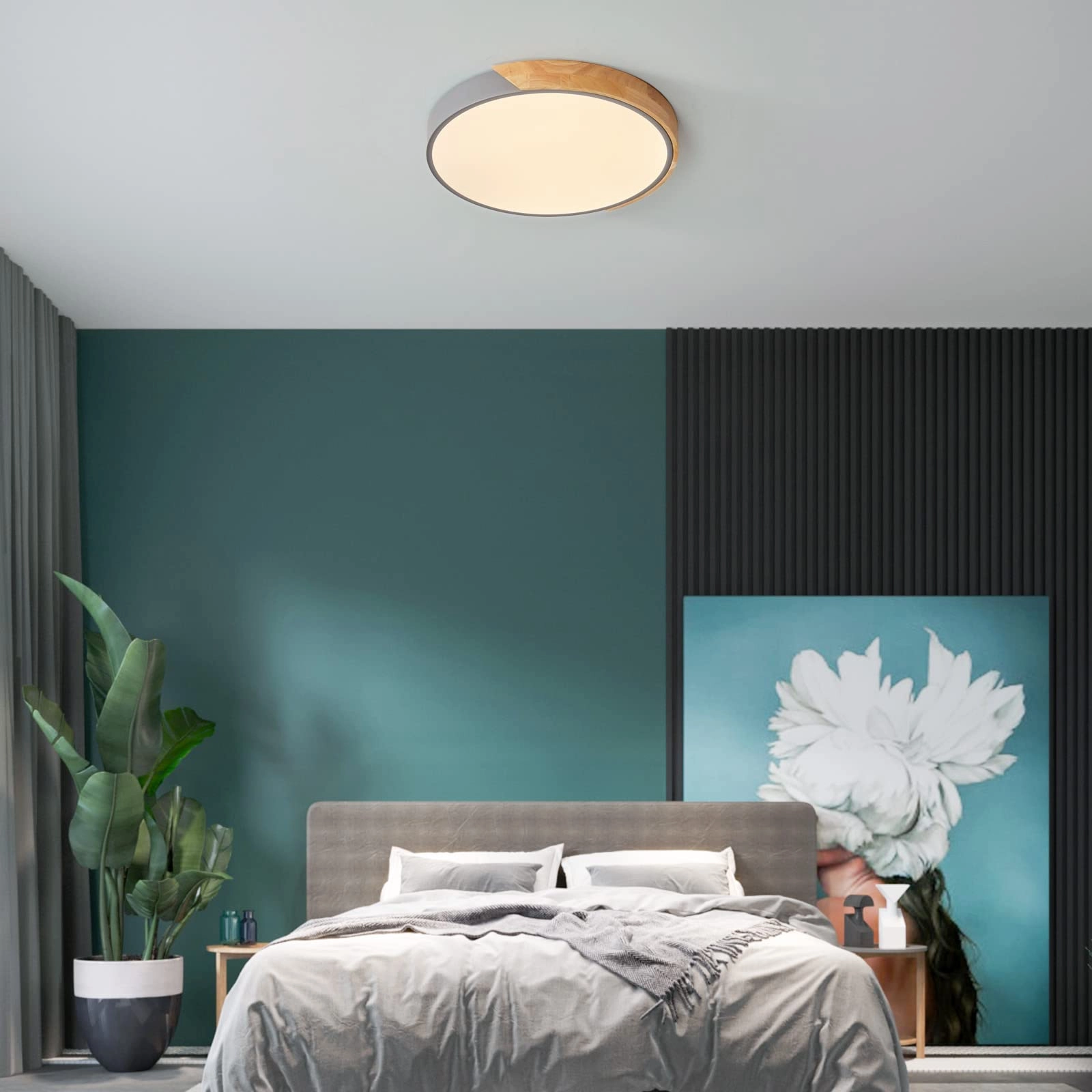 Flush Ceiling Light - 6000K 4000K 3000K Dimmable