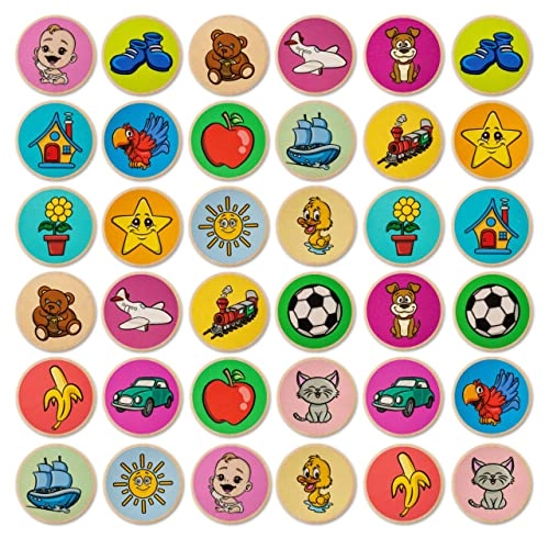 Wooden Matching Game - 2-4 Years 36 pieces