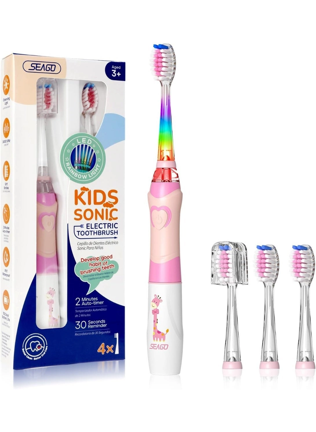 SG977 - Kids 2 Mins Timer 4 Brush Heads