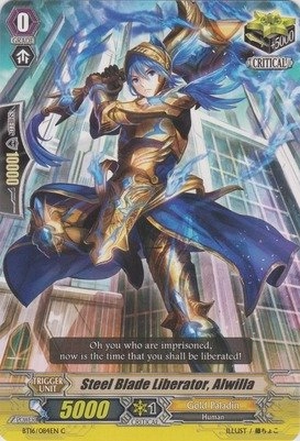 Bushiroad, Inc. Cardfight!! Vanguard TCG Steel Blade Liberator, Alwilla (BT16/084EN)