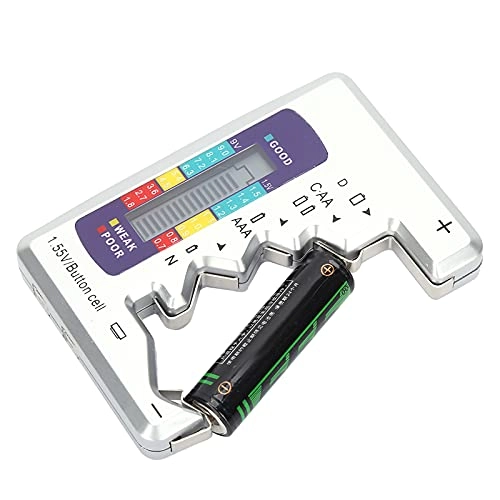 Digital Battery Tester - 90 x 60mm Measures AA AAA 9V