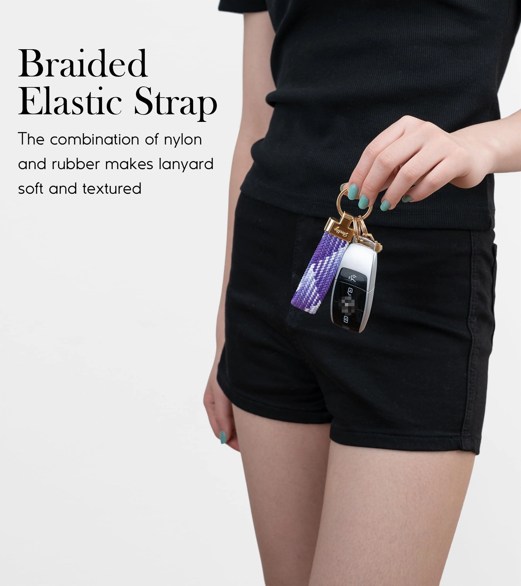 Car Keychain - Stretchy Elastic