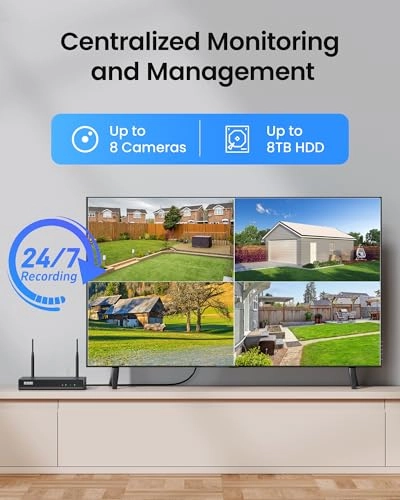 8CH NVR Recorder + 1TB HDD + C302 - 4 1296p