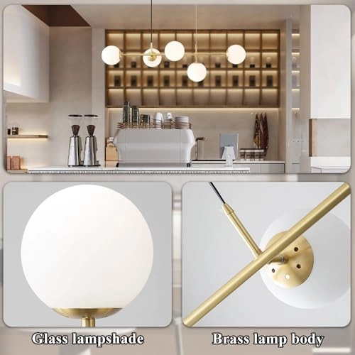 Globe Glass Chandelier - Dimmable