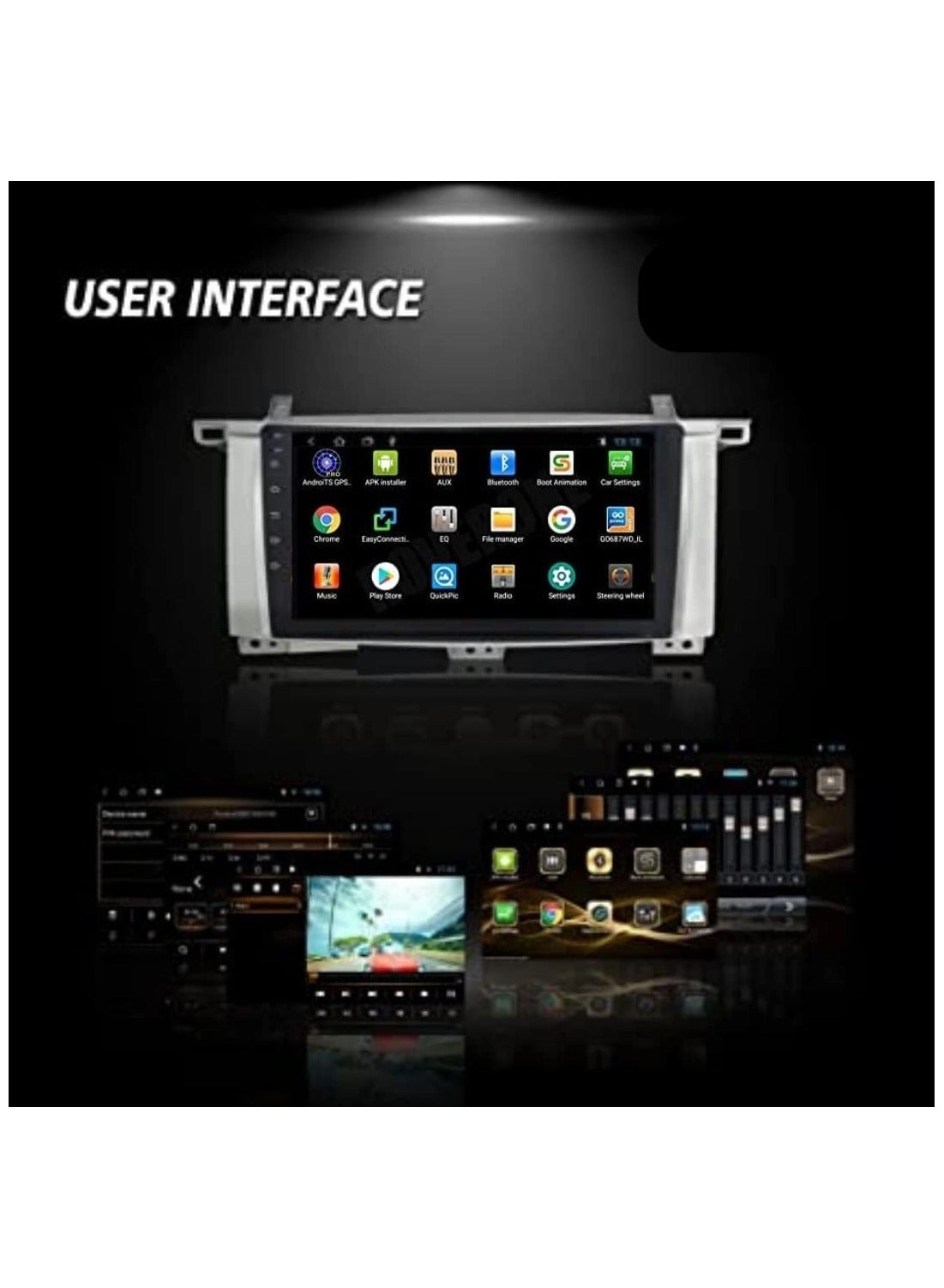 Car Stereo Screen - Toyota Land Cruiser 2004 to 2007 1024x768P