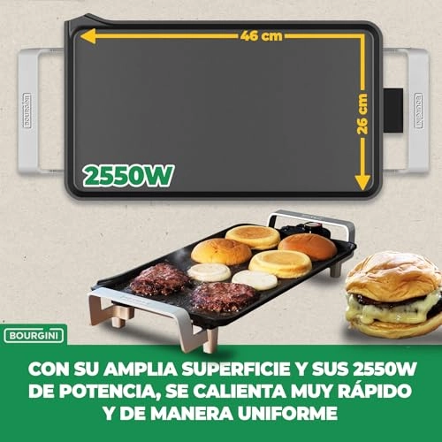 2550 W Kitchen Griddle - 58 x 33 cm
