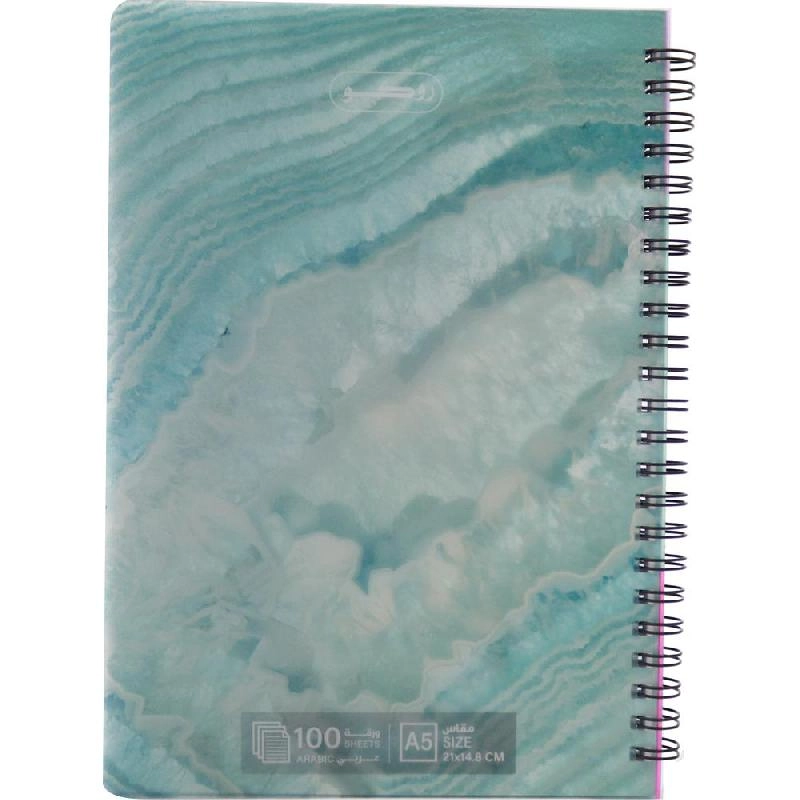 Notebook 19 X 26 cm Spiral - Grid 100 Sheets