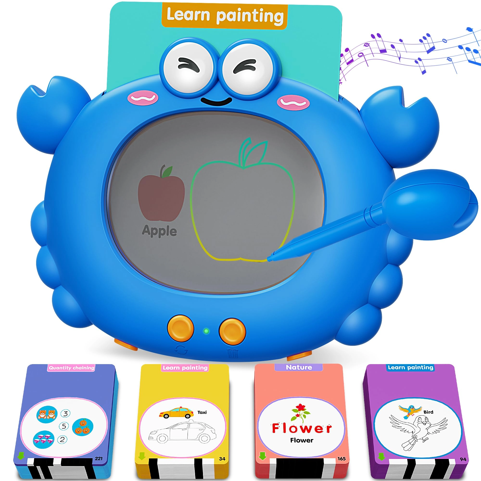 kuovei Talking Flash Cards - Age 2 3 4 5 Years 112 pieces