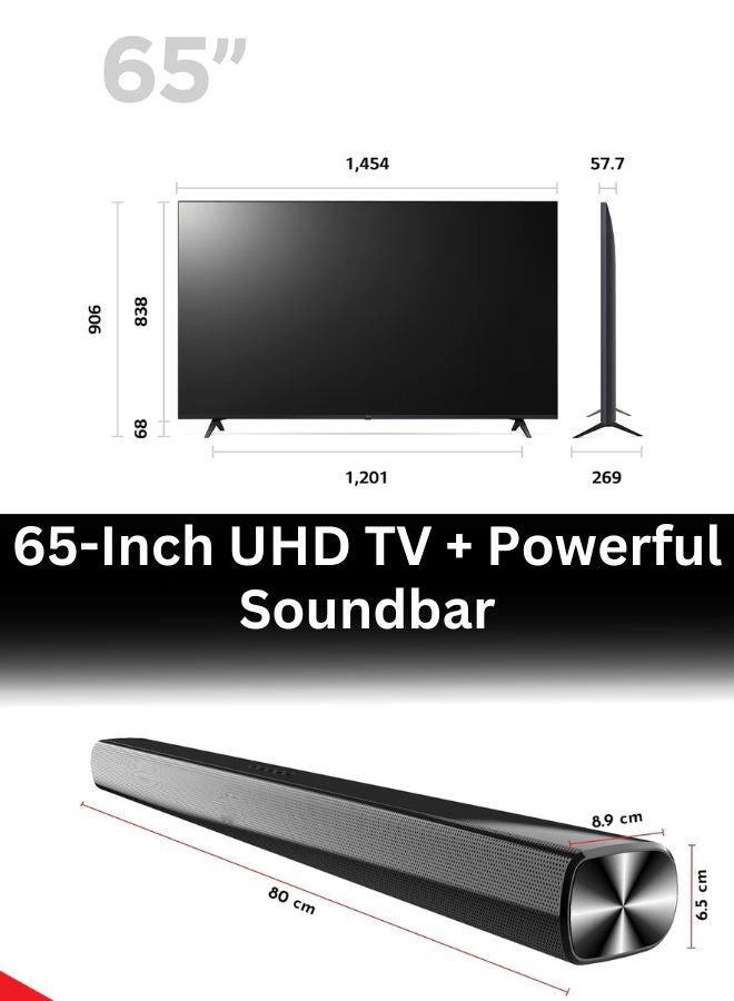 65UR80006LJ - 65 inch + SOUNDBAR