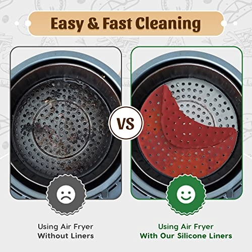 Silicone Air Fryer Liners - Silicone 3 piece(s)