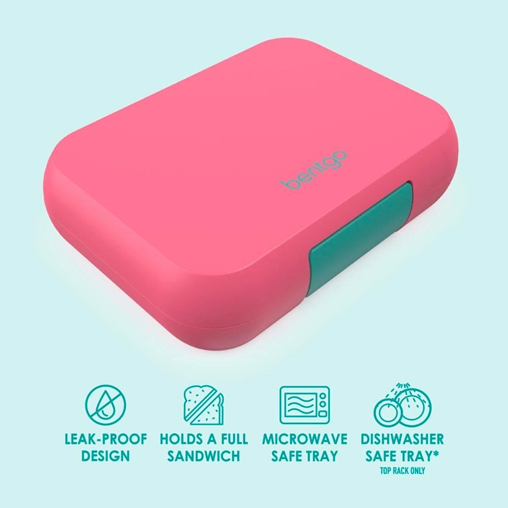 Pop Lunch Box - Bright Coral/Teal 5 cups