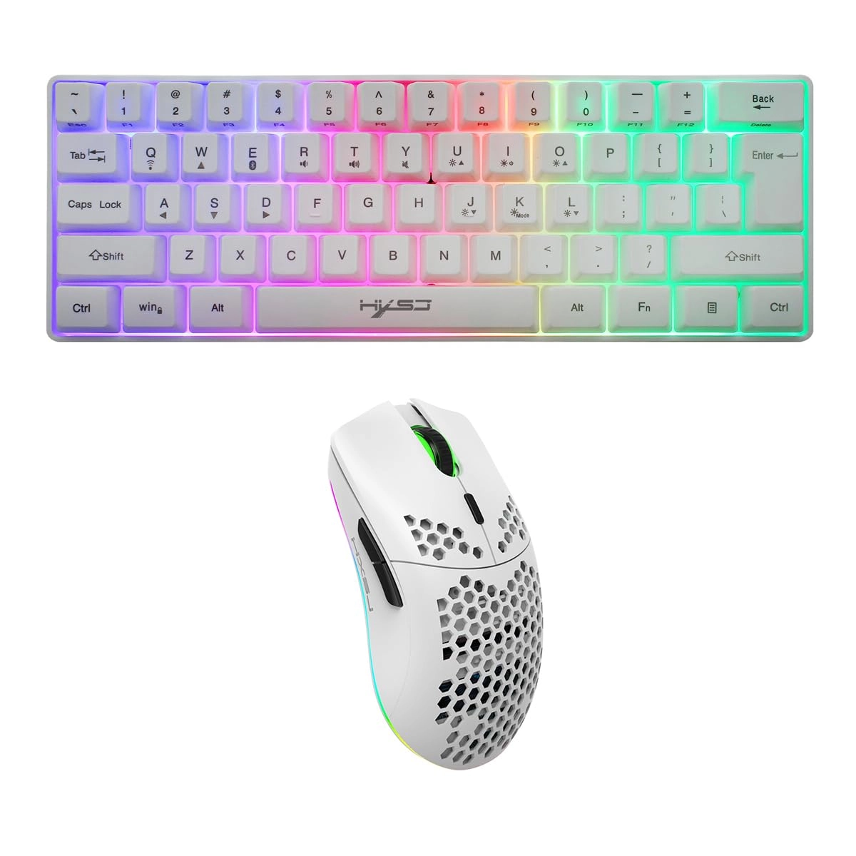 HXSJ Wireless Gaming Keyboard + Wireless Mouse - Bluetooth