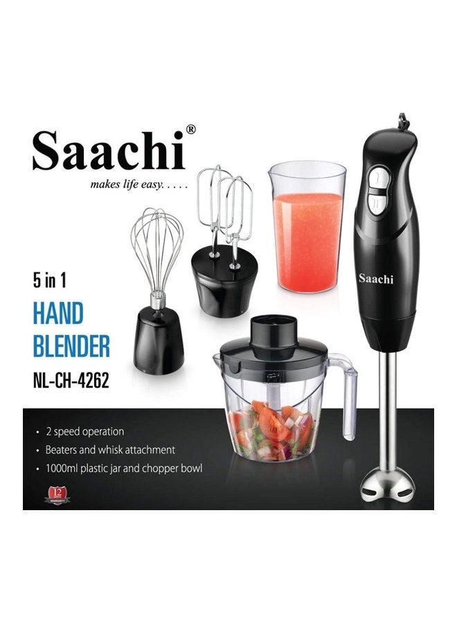 Multi-Purpose 5 In 1 Hand Blender with Jar - 100W