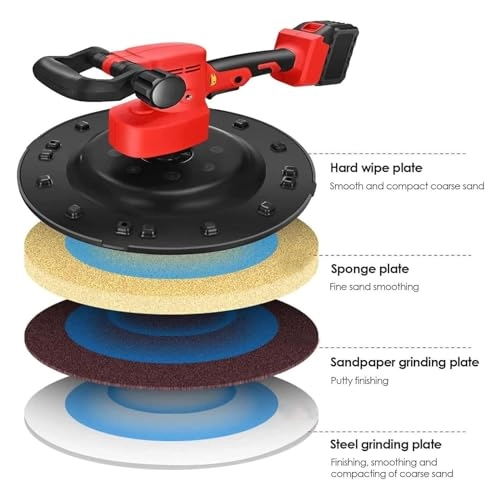 Handheld Drywall Sander - 1680W 6-speed Includes Battery