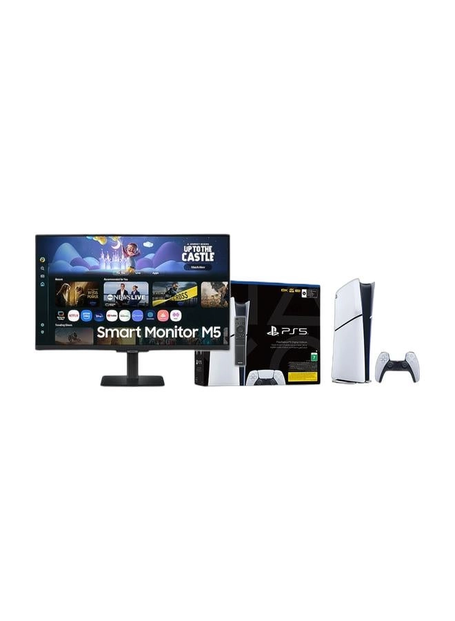 Gaming Monitor - 27” QHD 120Hz + PlayStation 5 Digital Edition - UAE Version