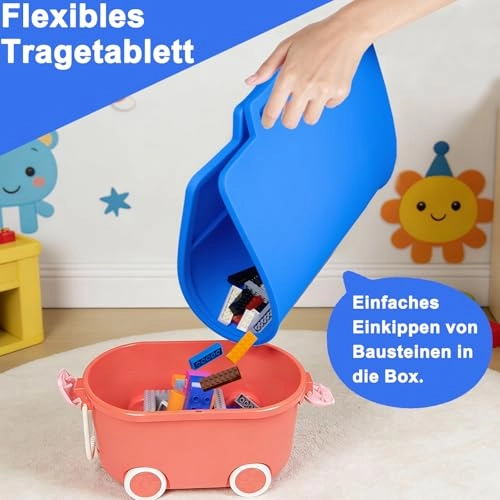 Building Plate - blue Silicone