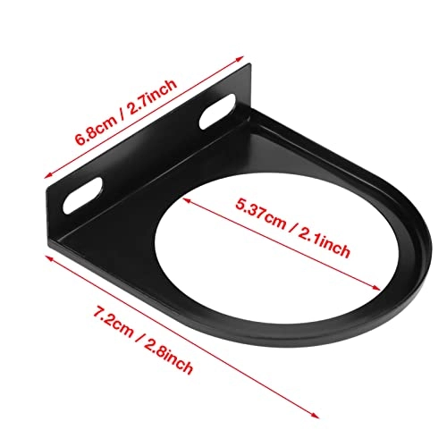Single Hole Meter Support - 52 Mm 2 Inches Black