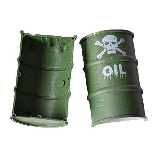 RC Car Skull Fuel Barrel - 3pcs 1.1 scale compatible with 1/10 RC4WD D90 SCX10 Trx-4 crawler RC car