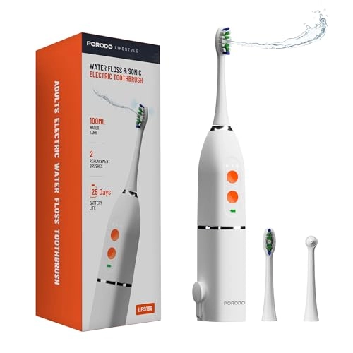 Lifestyle Water Floss & Sonic Electric Toothbrush - 100mL 25 Days Battery Life IPX7