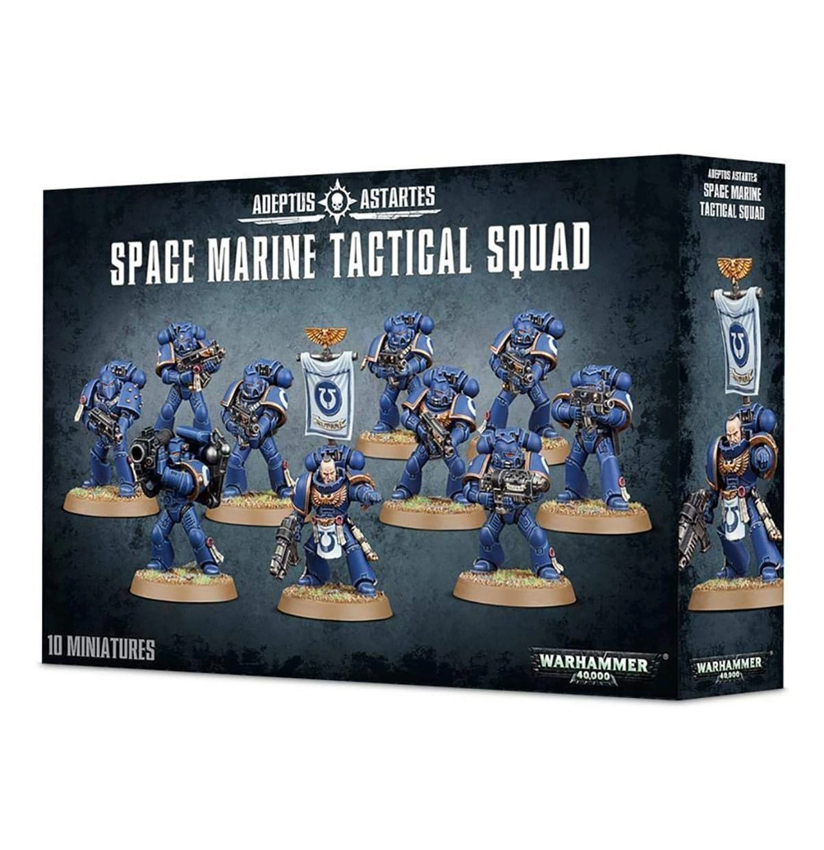 Warhammer 40K Space Marine Tactical Squad - Multi-part plastic model kit 10 man