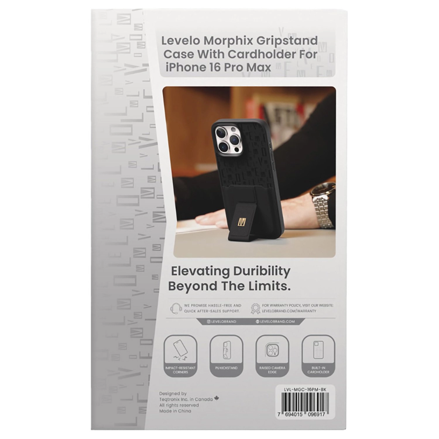 Morphix Cuero Gripstand Case for iPhone 16 Pro Max