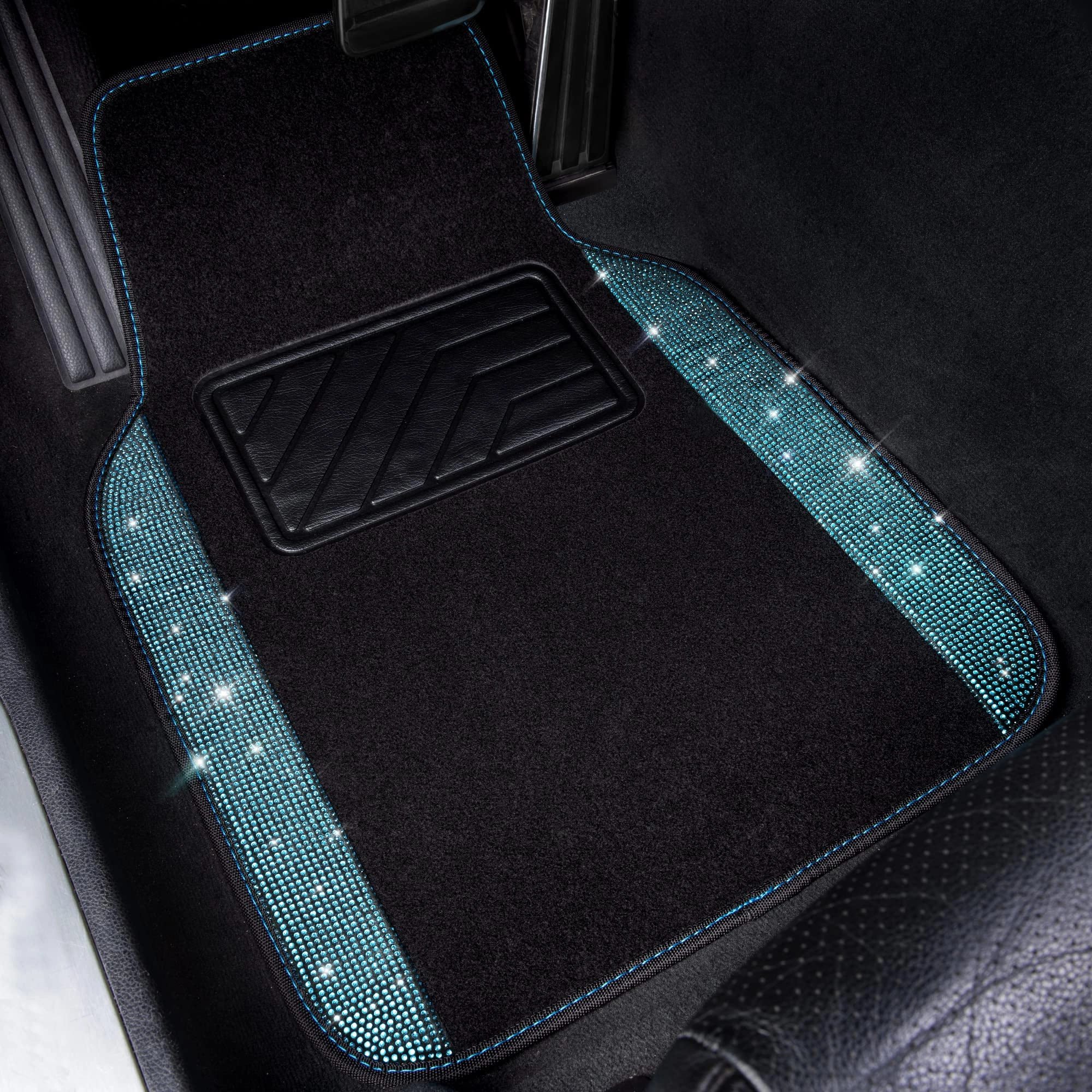 Bling Diamond Car Mats - 4.0 Count Universal Fit