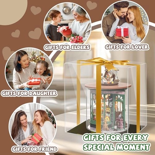 Romantic and Cute Dollhouse Miniature DIY House Kit - Paris Gift Store