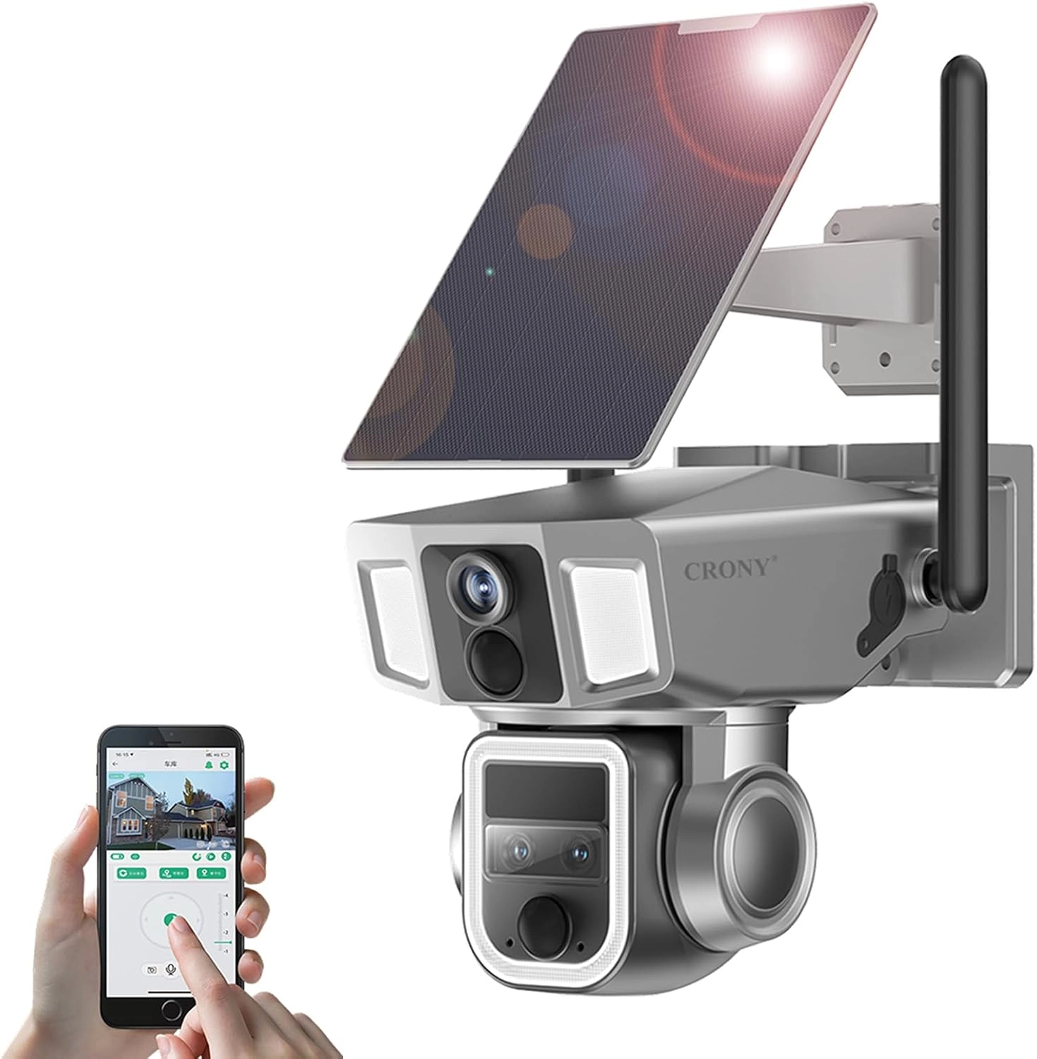 CRONY Solar Security Camera 4K