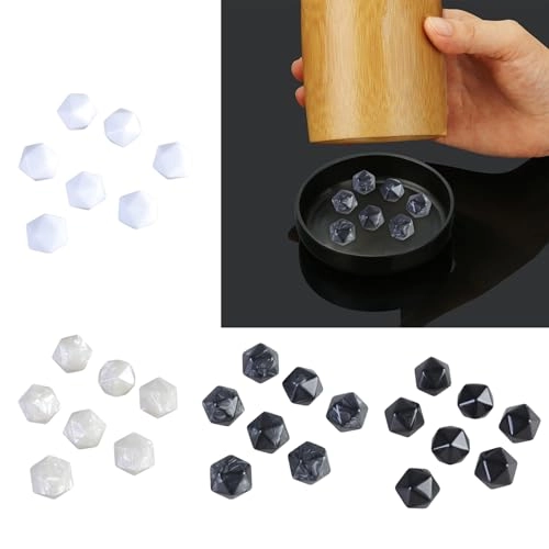 Blanks Acrylic Polyhedral Dices - 20 pieces
