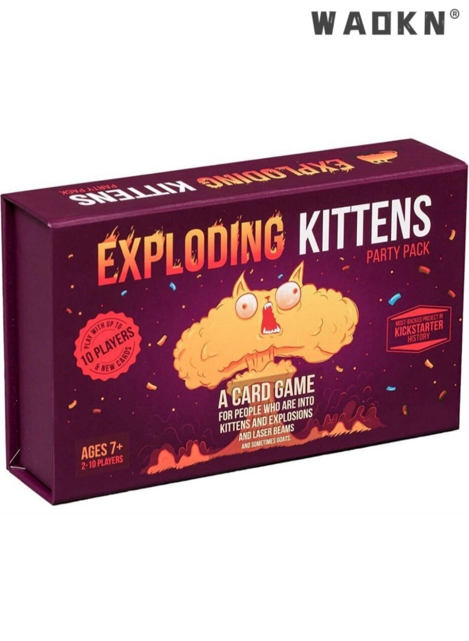 WAOKN Kittens Party Card Game - Russian Roulette 2-10 Players