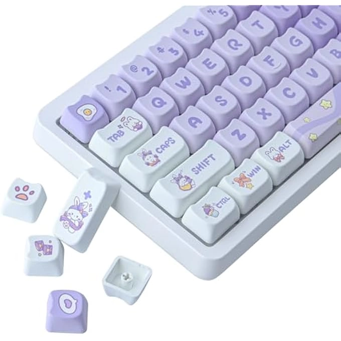 PBT KEYCAPS - 140 Keys Pink MAO Profile