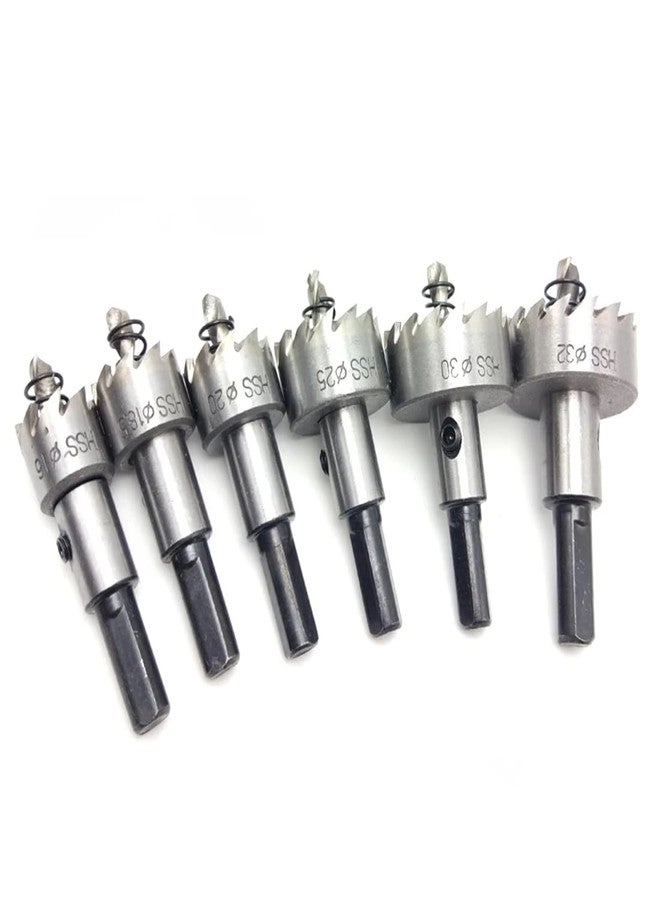 HSS Drills Bit - Stainless Steel 6pcs 16/18/20/25/30/32mm Set