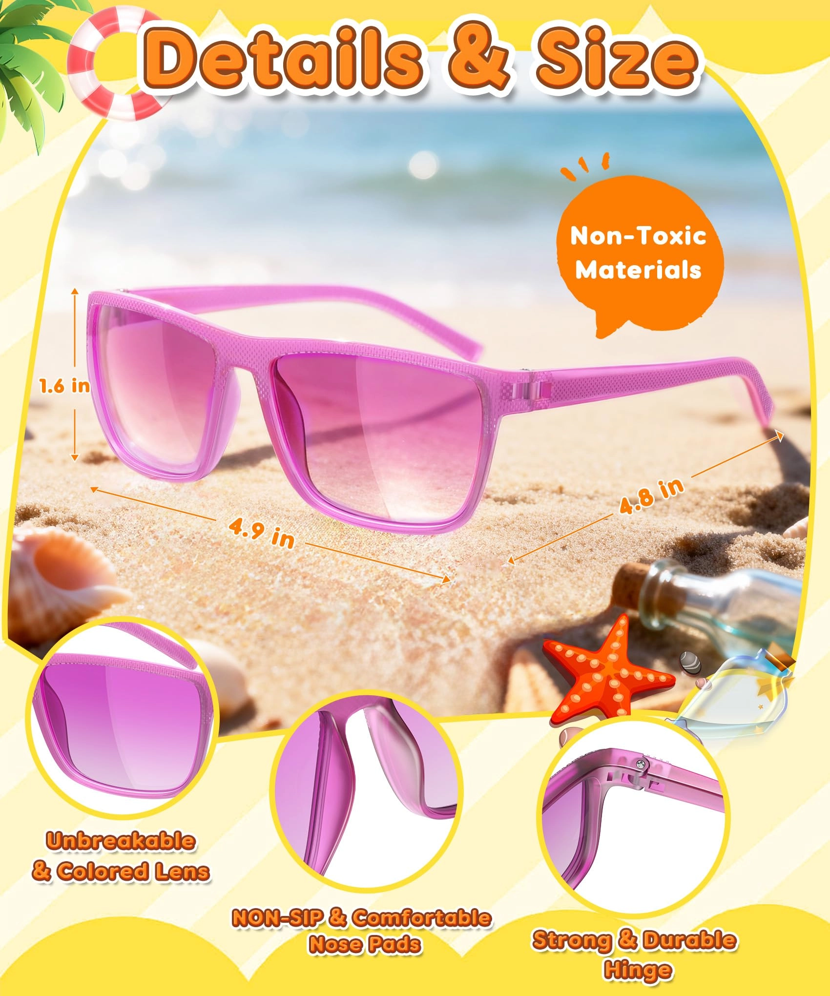 Kids Sunglasses - Red