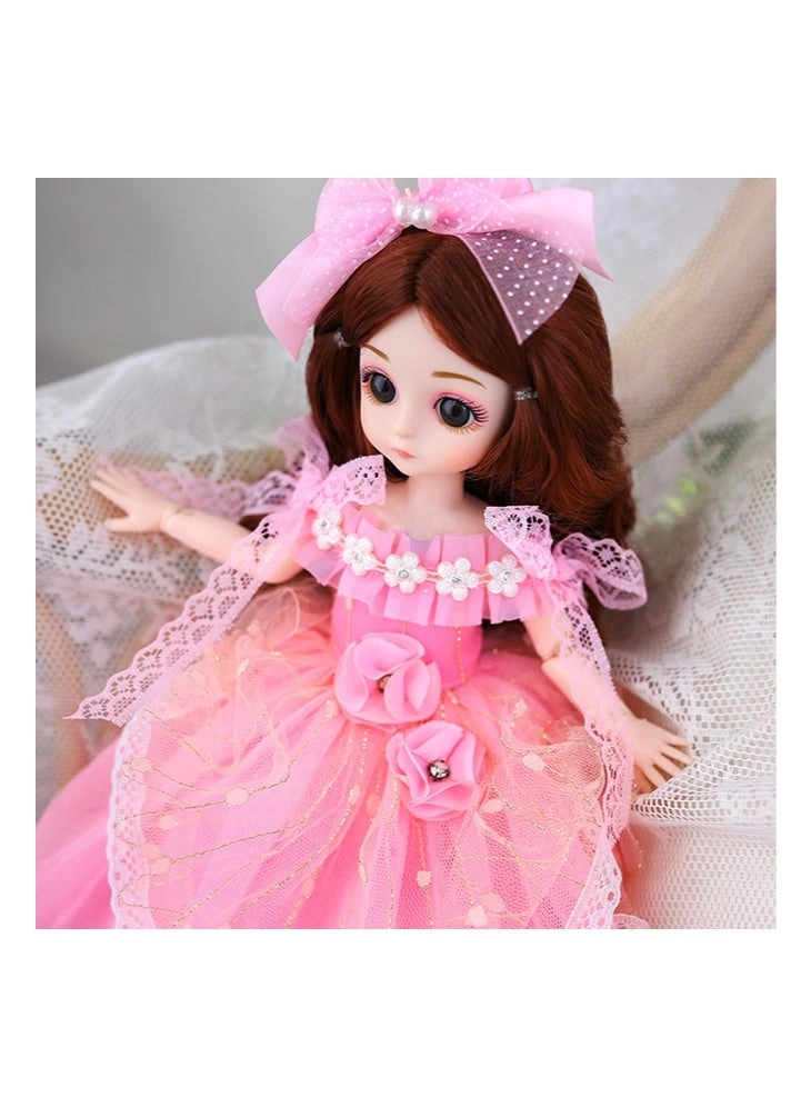 SHABILI Princess Doll - 30cm Plastic Soft Vinyl Fabric Girls Blinking Eyes Ages 3+