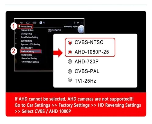 Vehicle Rear View Camera - Starlight Night Vision AHD CVBS 1920x1080P