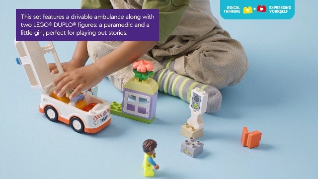 Ambulance & Driver Set (10447) - Educational Montessori Toy 24 months+ multicolor