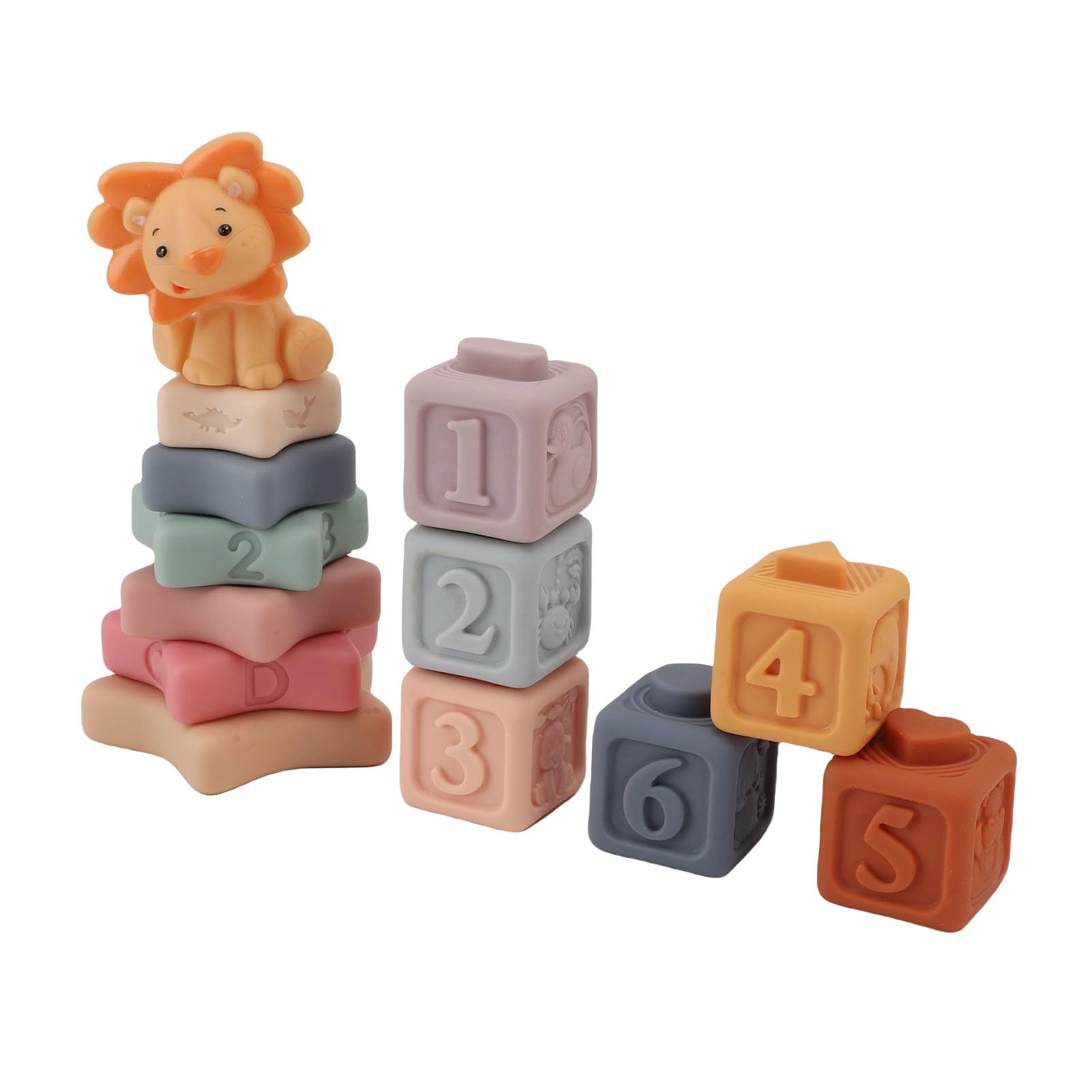 Phefop Soft Stacking Lion - 18 months - 3 years 12 pieces