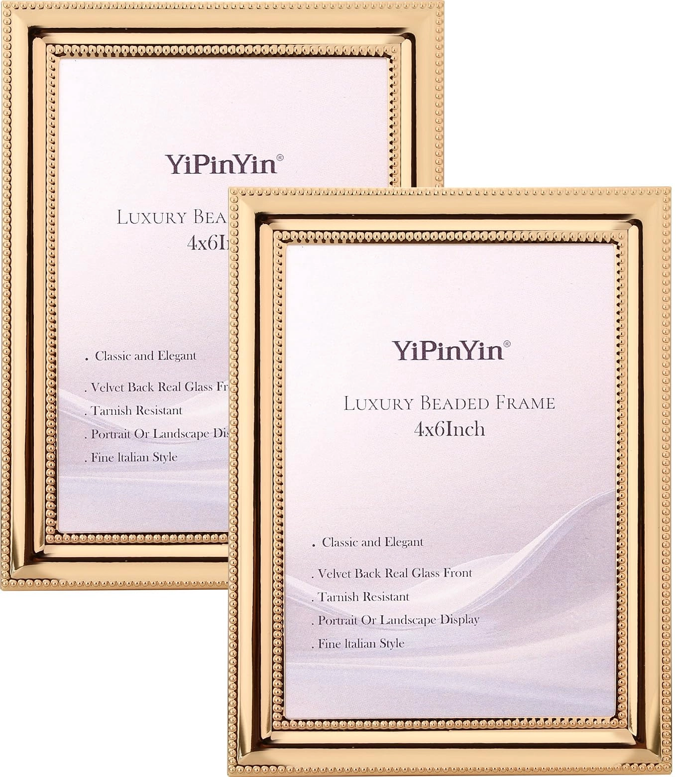 yipinyin Double Photo Frame - 4x6Inch