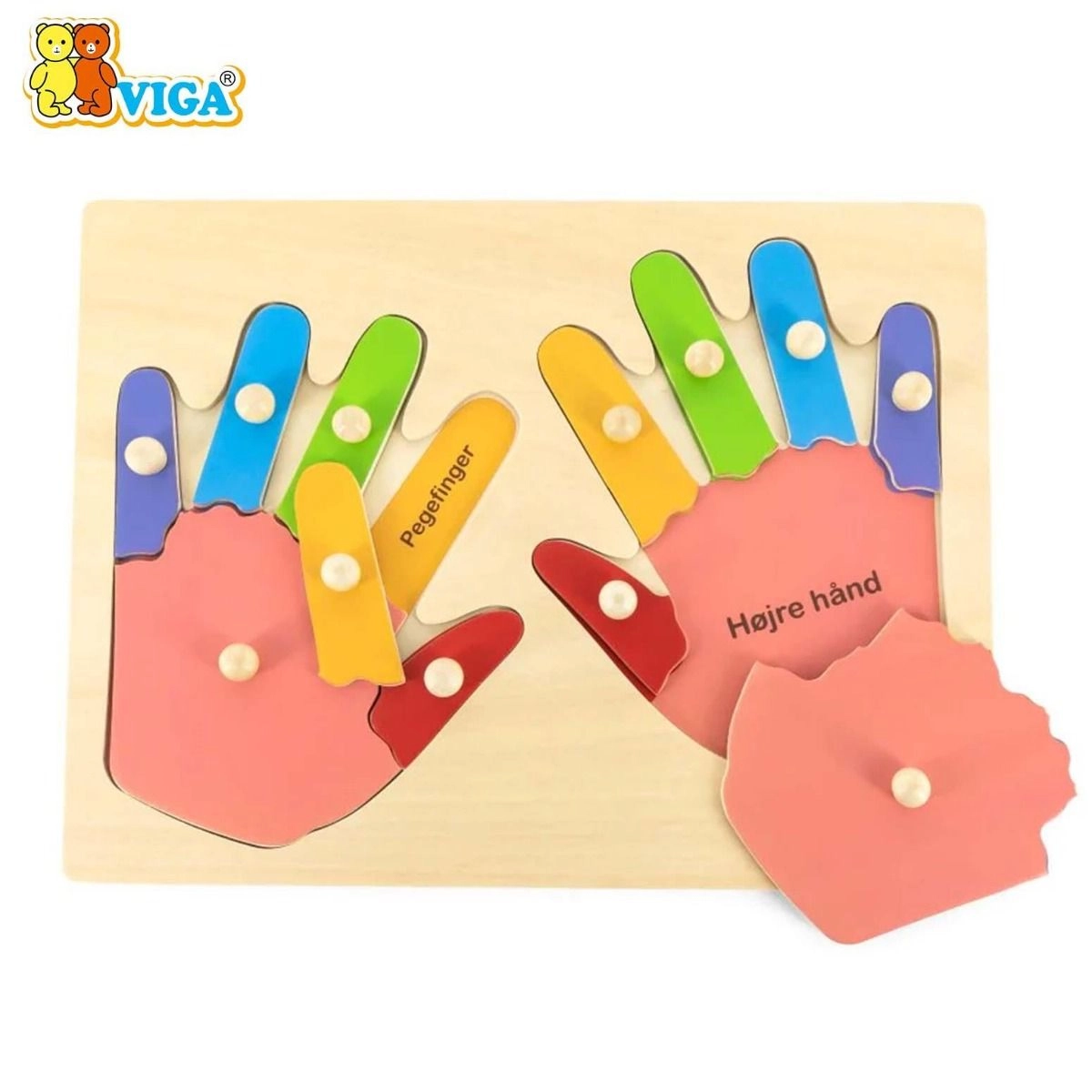 Hand and Finger Puzzle - 3 + 12 piece(s)
