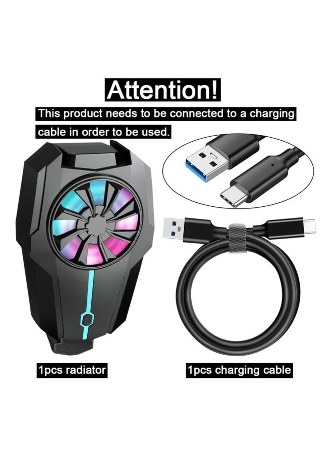 Mobile Phone Cooler Fan - LED RGB USB