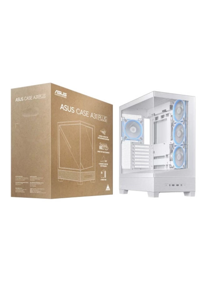 A31 PLUS - Tempered Glass Front & Side Panels ATX Mid Tower