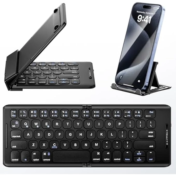 PuechAxe Foldable Bluetooth Keyboard - Wireless