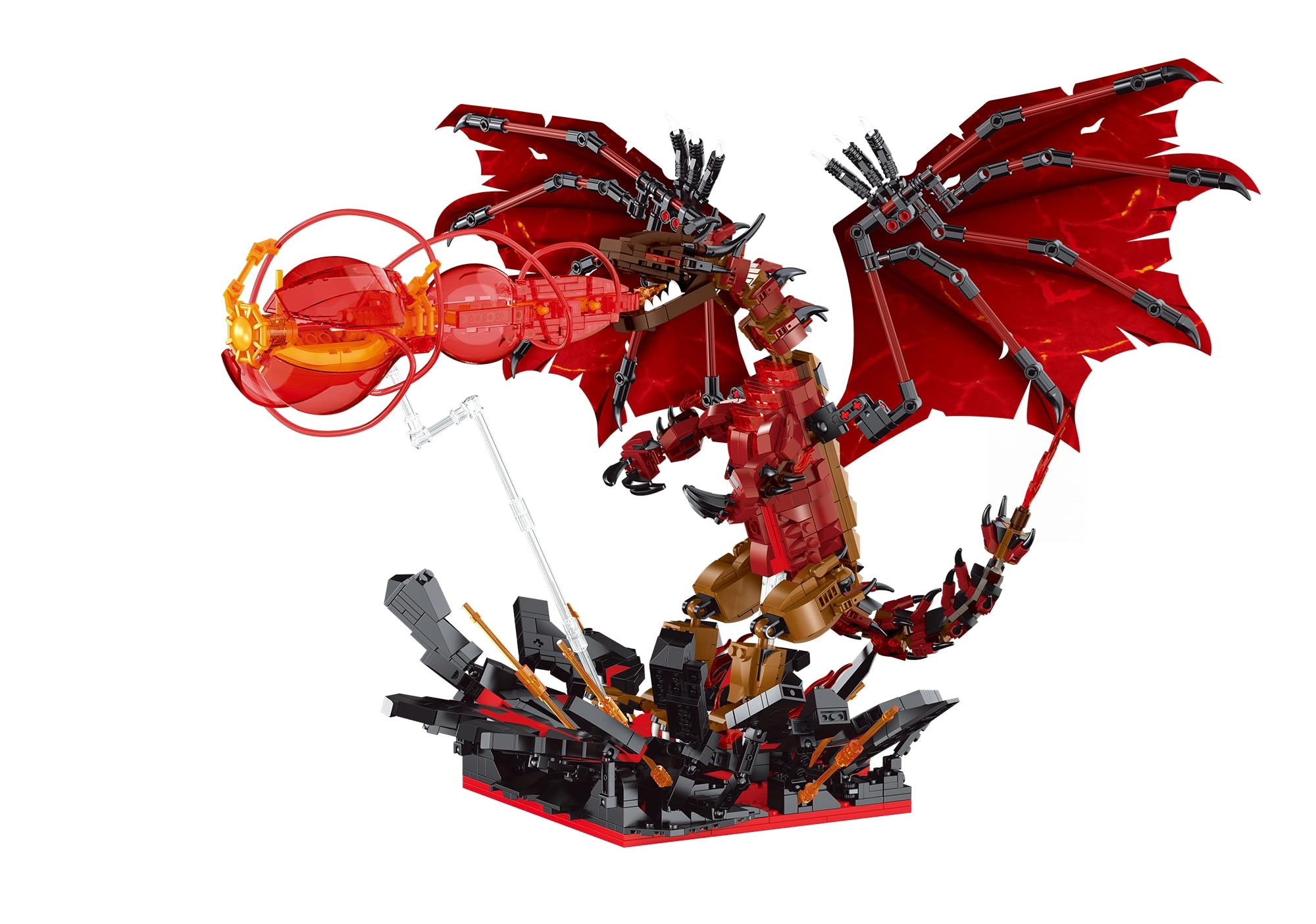 Moke Building Toy Factory Dragon Strike Fire - Iron Man 1774 pcs