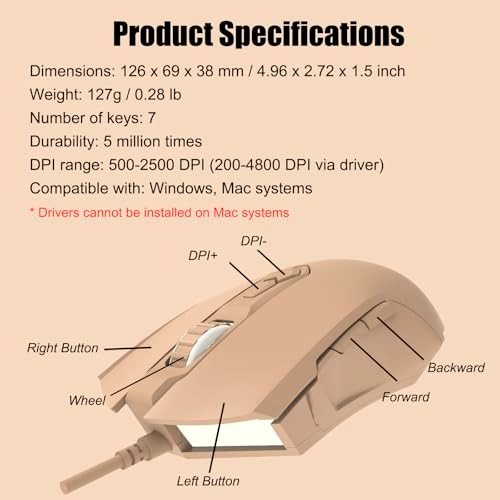 AJ52 Gaming Mouse - Wired