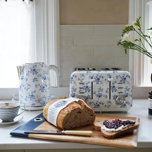 China Rose Stainless Steel Electric Kettle