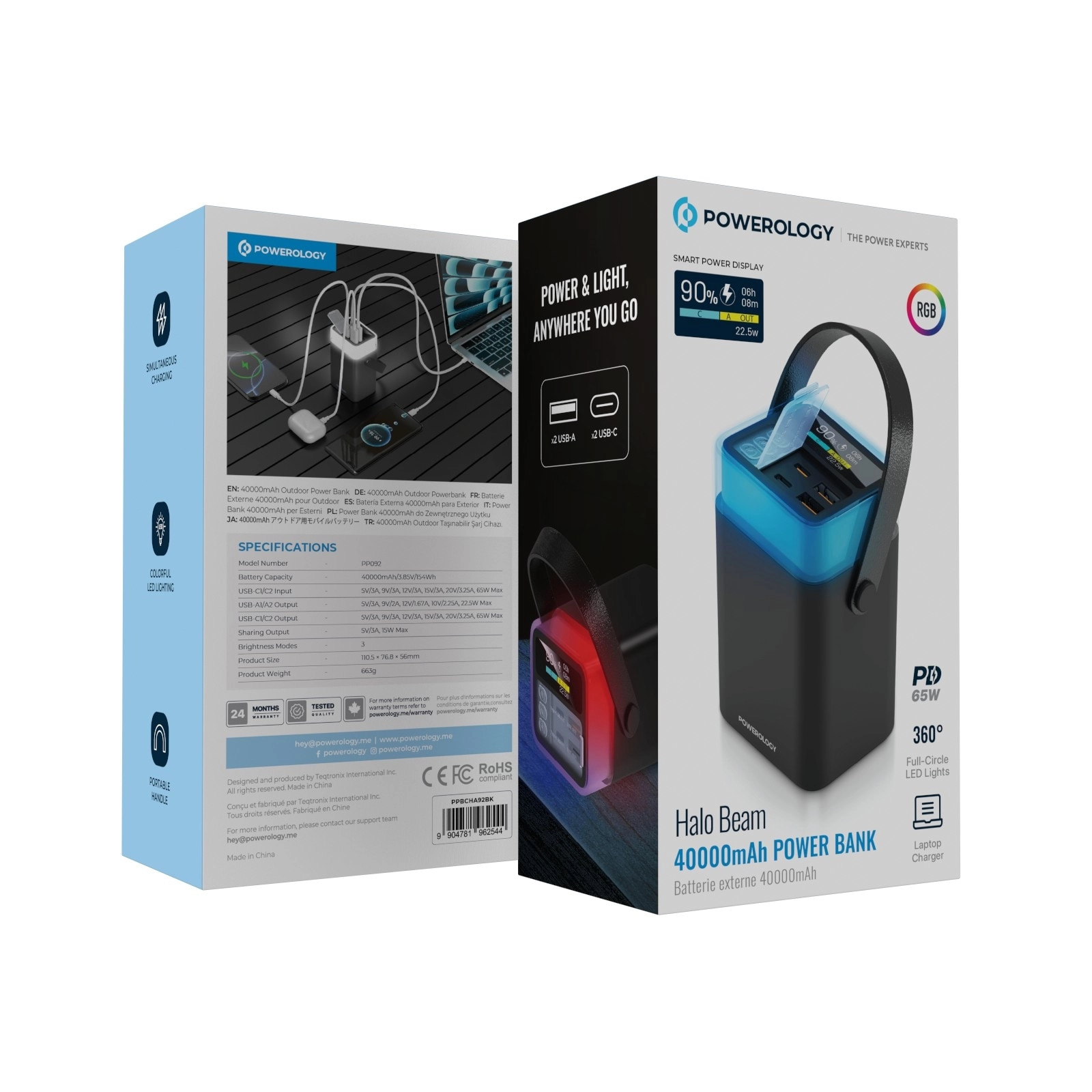 PPBCHA92BK - 40000mAh 65W