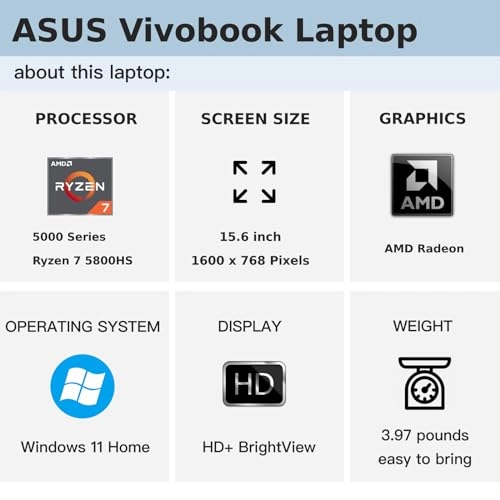 Vivobook 16 - 16'' Ryzen 7 5800HS 12GB DDR4 512GB SSD