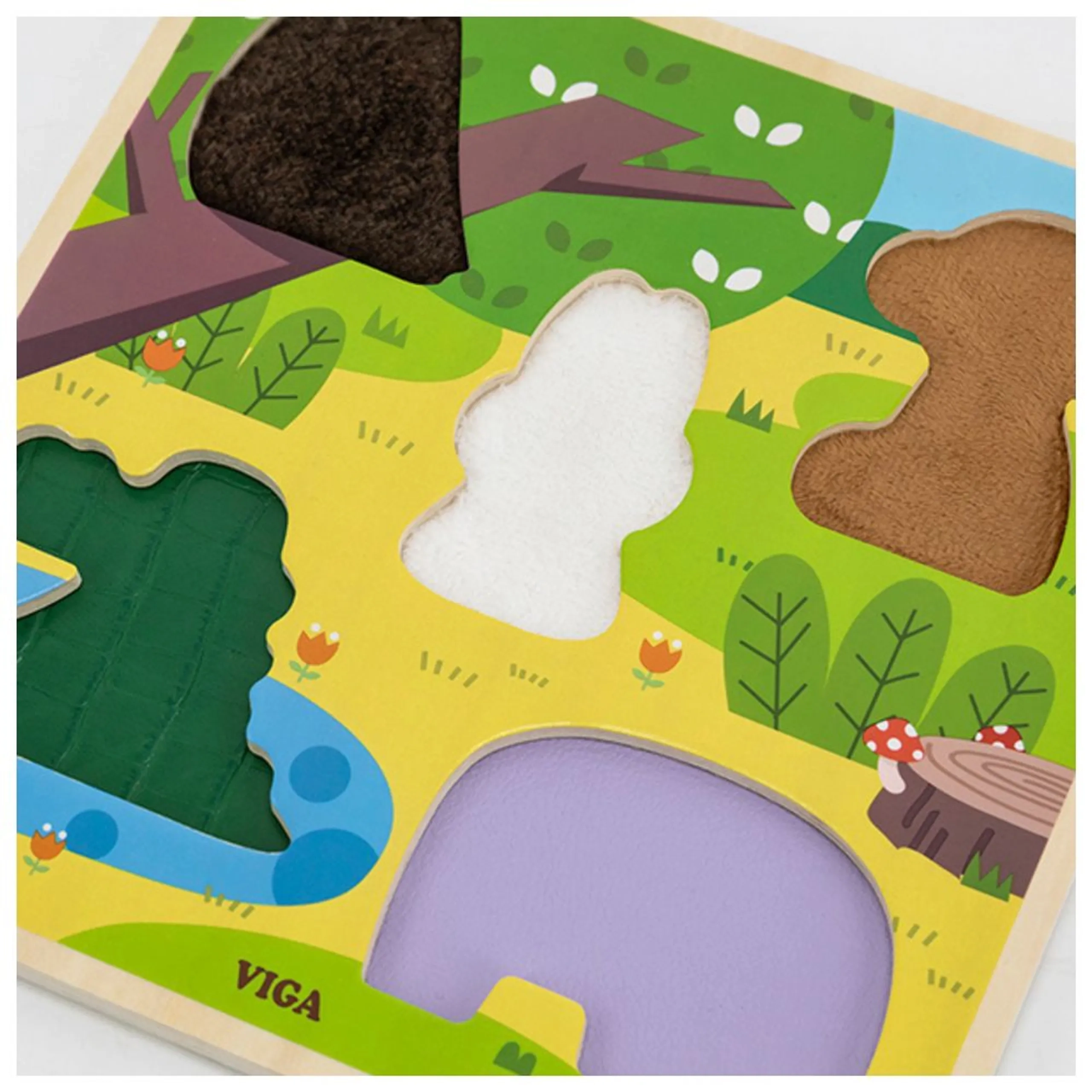 Tactile Puzzle Forest - 18 months 5 pieces