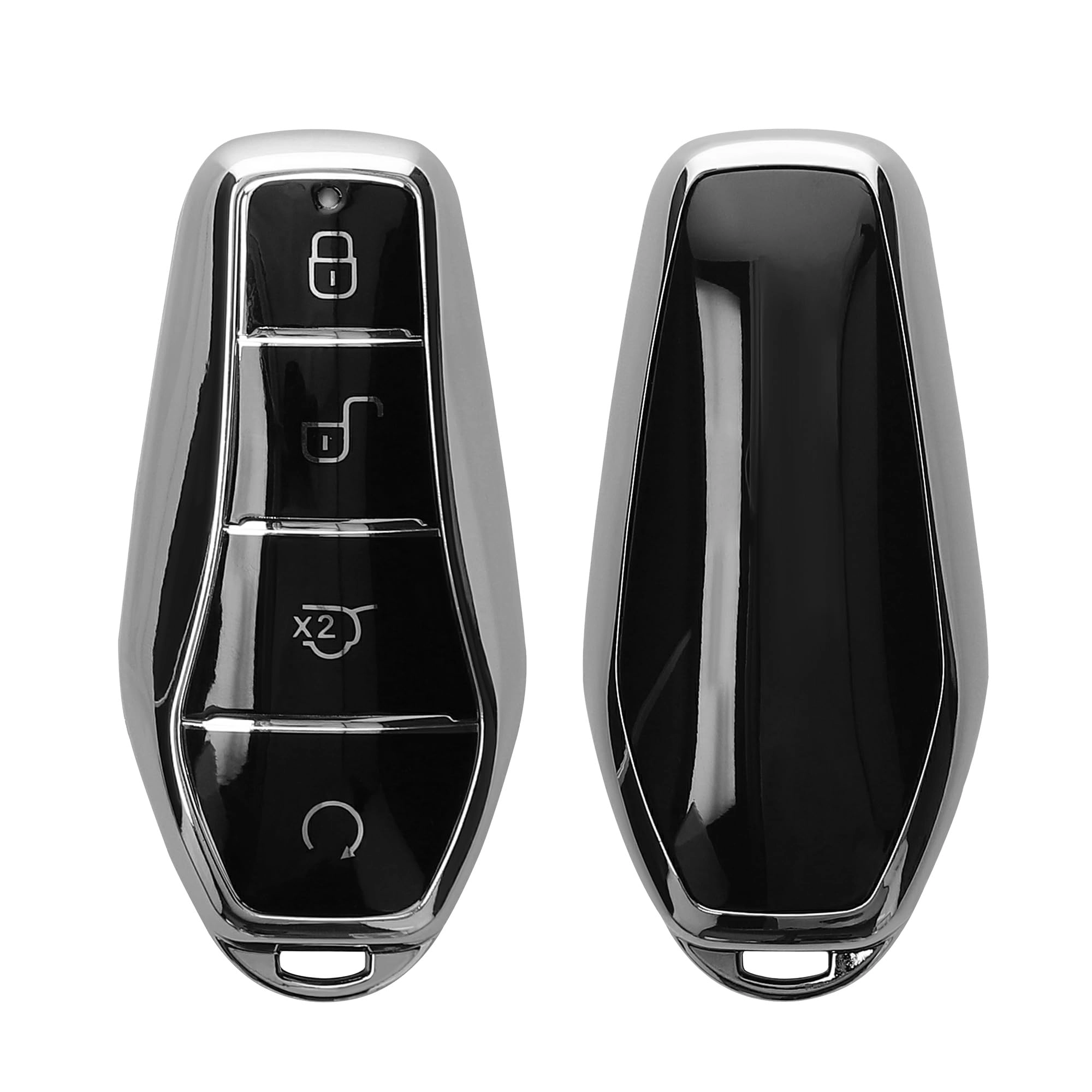 KW-Commerce Key Cover - Thermoplastic Polyurethane (TPU) Soft TPU Car Key Fob Protector Case