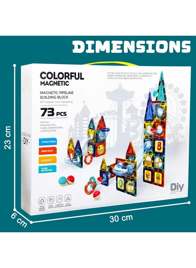 Magnetic Building Blocks - Strong Magnets Vibrant Colors Safe & Durable